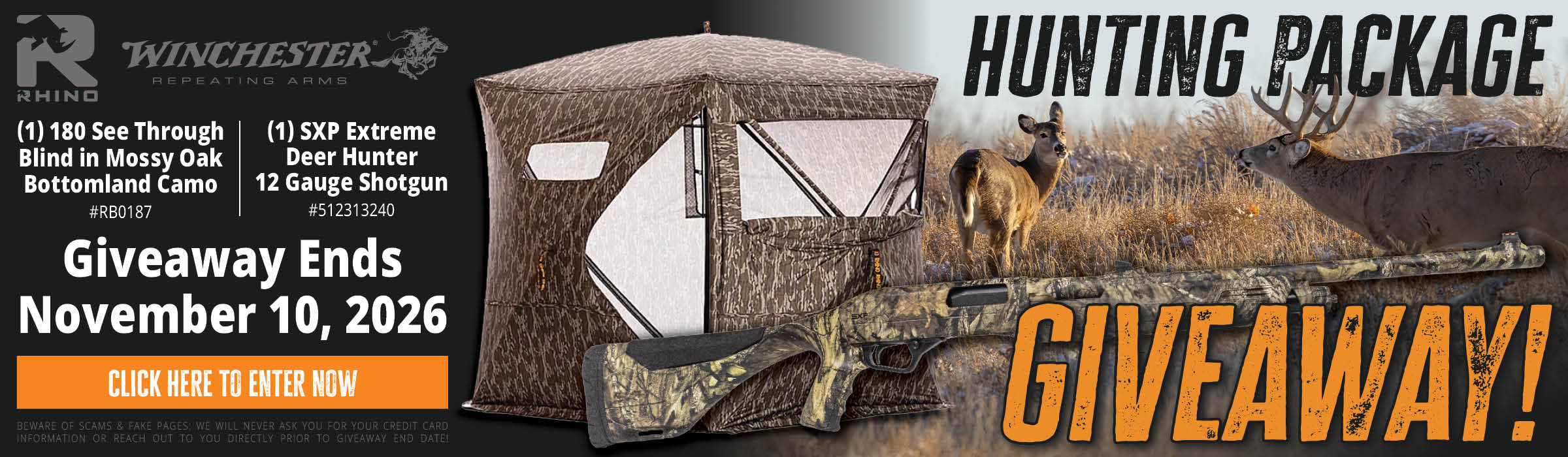 Blind and Shotgun Package - Giveaway